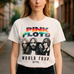 Pink Floyd NWOT  World Tour Distressed 1973 Tee Photo 0