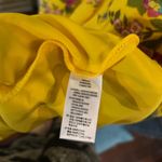 Xxi Floral Ruffle Mini Dress Yellow Purple Summer Party Dress Size L Photo 2