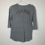 JUNK FOOD Vintage Feel Houston Texans Gray Henley Shirt Size L Photo 5