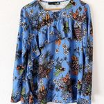 Love moschino Abito Acorn Long Sleeve Tunic Top Shirt in Blue Multi Photo 1