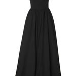 Reformation NWT Vecchio in Black Linen Tie Back Maxi Tank Dress 8 $388 Photo 0