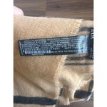ZARA  Plaid Blanket Scarf USA Medium black and tan Photo 3