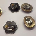 Lot Of 4 Statement Costume Earrings Clip On Clip Photo 7