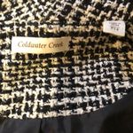 Coldwater Creek  Tweed Boucle Black and White Short Sleeve Blazer Size 14 Photo 7