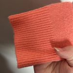 360 Cashmere neon pinky coral Crewneck slouchy sweater size M Photo 8