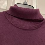 Calvin Klein Plum Purple Color Block Turtleneck Sweater Photo 4