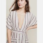 Free People  Beige and White Striped Cover-Up Photo 2