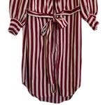 ZARA WOMAN Candy Cane Stripe Mix Stripe Wrap Tunic Top - XS Photo 5
