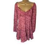 City Studio Fit & Flare Mini Dress Ruched Bust Tiered Hem Salmon Pink 5 Size undefined Photo 1