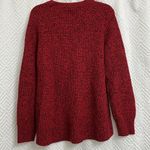 Athleta NWT  Sierra Crew Wool Blend Sweater Red Black Size Large Photo 3