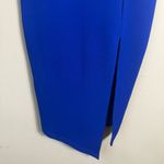 Hello Molly  Outta Cash Midi Dress Women's XS 2 Blue Slit Cocktail Party NWOT Photo 10