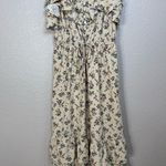 Storia Vici Cream Floral Ruffle Maxi Sundress size Medium Photo 13