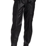 Derek Lam  10 CROSBY Vegan Leather Joggers Photo 0
