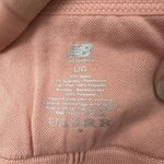 New Balance NWT Medium Impact Sports Bra Peach Pink Black Athletic Women's Large Photo 2