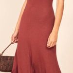 Reformation Shandy Ribbed Knit Midi Slip Dress Photo 1