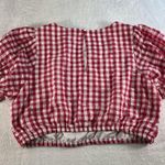 Torrid Plus 1X Smocked Crop Top Pink Seersucker Gingham Picnic Prairie Cottage Photo 12