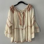 Free People Boho Talia Festival Flare Sleeves Boho Size Small Color… Photo 0