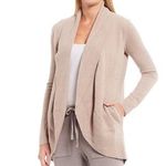 Barefoot Dreams  Tan Beige CozyChic Lite Cuddly Circle Cardigan Medium Photo 2