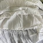 Sharagano  Classic White Cotton Sequined Maxi Skirt Photo 4