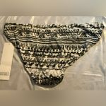 Badgley Mischka Women’s Size 6  Swim Bikini Bottom Black & White NWT Photo 1