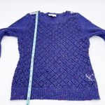 Modcloth  Impromptu Photoshoot Open Knit Sweater Purple Speckled Size Small Photo 11