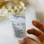 H&M Ivory Lace Blouse Popover Sz 4 100% cotton Boho Photo 8