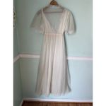VINTAGE DREAM AWAY WHITE with PINK SIZE MEDIUM NIGHTGOWN ROBE SET 4190 #11139 Photo 6