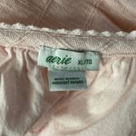 Aerie X-Large Maxi Dress V-Neck Lined Adjustable Spaghetti Straps Textured Pink Photo 8