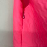 Prada V-Neck Sleeveless A-Line Textured Dress in Neon Pink Photo 5