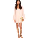 Lulu’s Far Wanderings Peach Long Sleeve Shift Dress Orange Size XS Photo 2