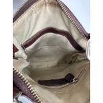 Y2K Lip Pell Italy Brown Genuine Leather Crossbody Bag Messenger Style Photo 11