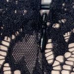 Betsy and Adam Black lace bodice Sleeveless Scoop Neck DRESS WO SIZE 18. BACK ZIP Photo 10