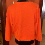 Tommy Hilfiger Jeans Orange Cropped Logo Sweater Photo 4