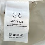 Mother Denim Insider‎ Crop Step Fray Jeans Glass Slipper White Denim Size 26 Photo 14
