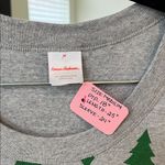 Hanna Andersson Gray Long Sleeve Shirt with Green Tree Pattern size Med Photo 1