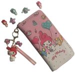 Sanrio  My Melody Pink Wallet with matching Keychain and FREE CHARMS Photo 0
