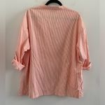Emery Rose Orange & White Striped Blouse Size XL Photo 5