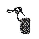 Diane Von Furstenberg DVF  Black Brown Woven Print Crossbody Bag Photo 4
