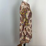 Ivy Jane  Colorful Boho Retro Long Sleeve Shirt Dress Small Mosaic Photo 3