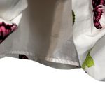 Talbots Women Butterfly Print Skirt 16 White Pink Green A-Line Silk Blend Whimsy Photo 2