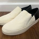 Free People White Calf Hair Varsity Slip On Sneakers Size 38 EU Photo 1