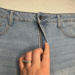 REWASH ‎ Light Denim Super High Rise Fringe Shorts (13/31) Photo 2