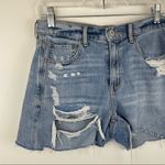 American Eagle Skater Jean Distressed Cut Off Jean Shorts Sz 4 Photo 2