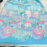 Floral Pastel House Dress partial Zip one side pocket No tags one size fits most Photo 3