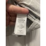 Untuckit Women’s Button Up Blouse Gray Plaid V Photo 4