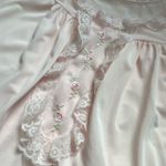 Vintage shadow line floral lace light pink dainty nightgown dress Size M Photo 5