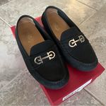 Salvatore Ferragamo  Odilia Nubuck Driving Loafers, Black Size 8 Retail $795 Photo 10