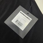 Norma Kamali  Long Sleeve Sweetheart Turtle Top in Black Photo 6