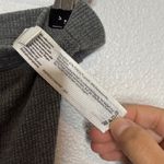 Eileen Fisher Pant Waffle Knit Straight Size Medium Cozy Charcoal Gray Photo 4