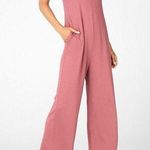 Fabletics  Grace Relaxed Wide Leg Jumpsuit XL Women’s Dark Rouge Photo 0
